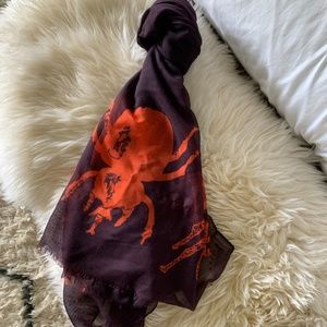 India Hicks Aubergine Siren Scarf